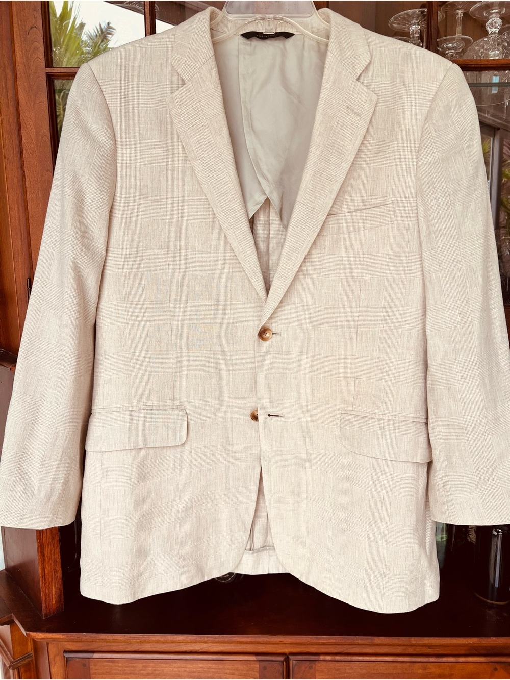 Italian Linen & Silk by John W. Nordstrom Light patterned BeigeSport Coat